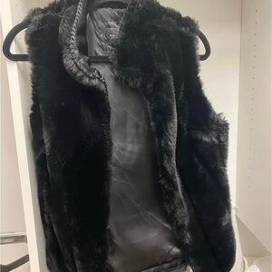 White House Black Market Plush Black Teddy Jacket